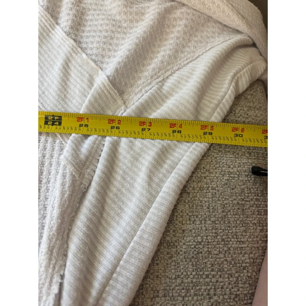 Free People We The Free Ivory‎ Thermal Top Medium Layered Waffle Boho Cozy
